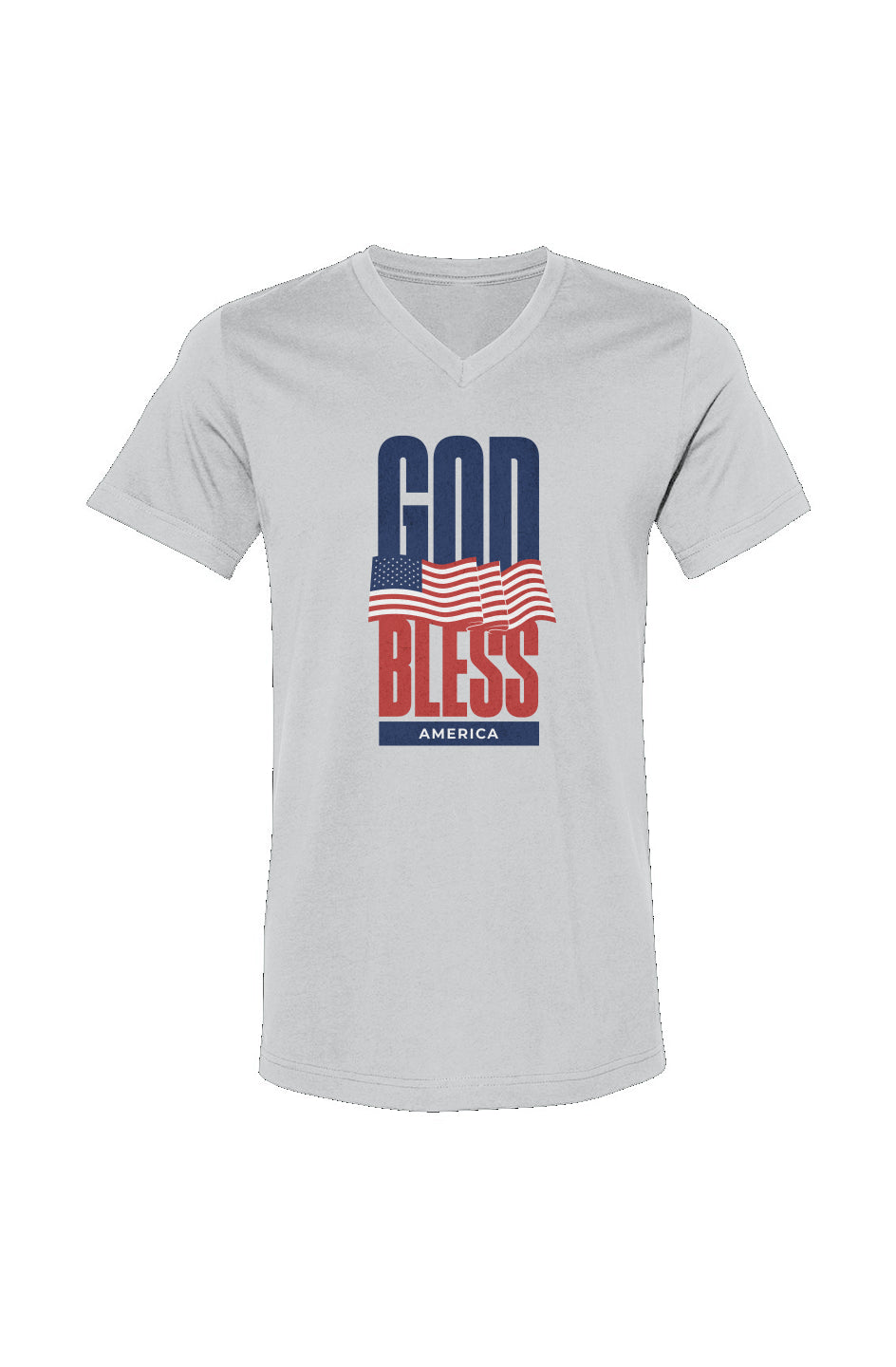 "God Bless America" Unisex V-neck