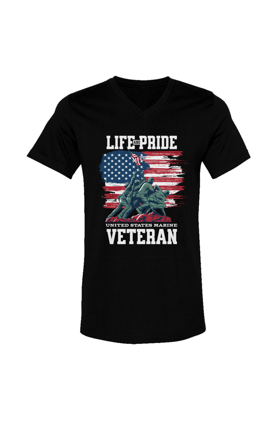 "Life And Pride United States Marine Veteran" Unisex Fit 