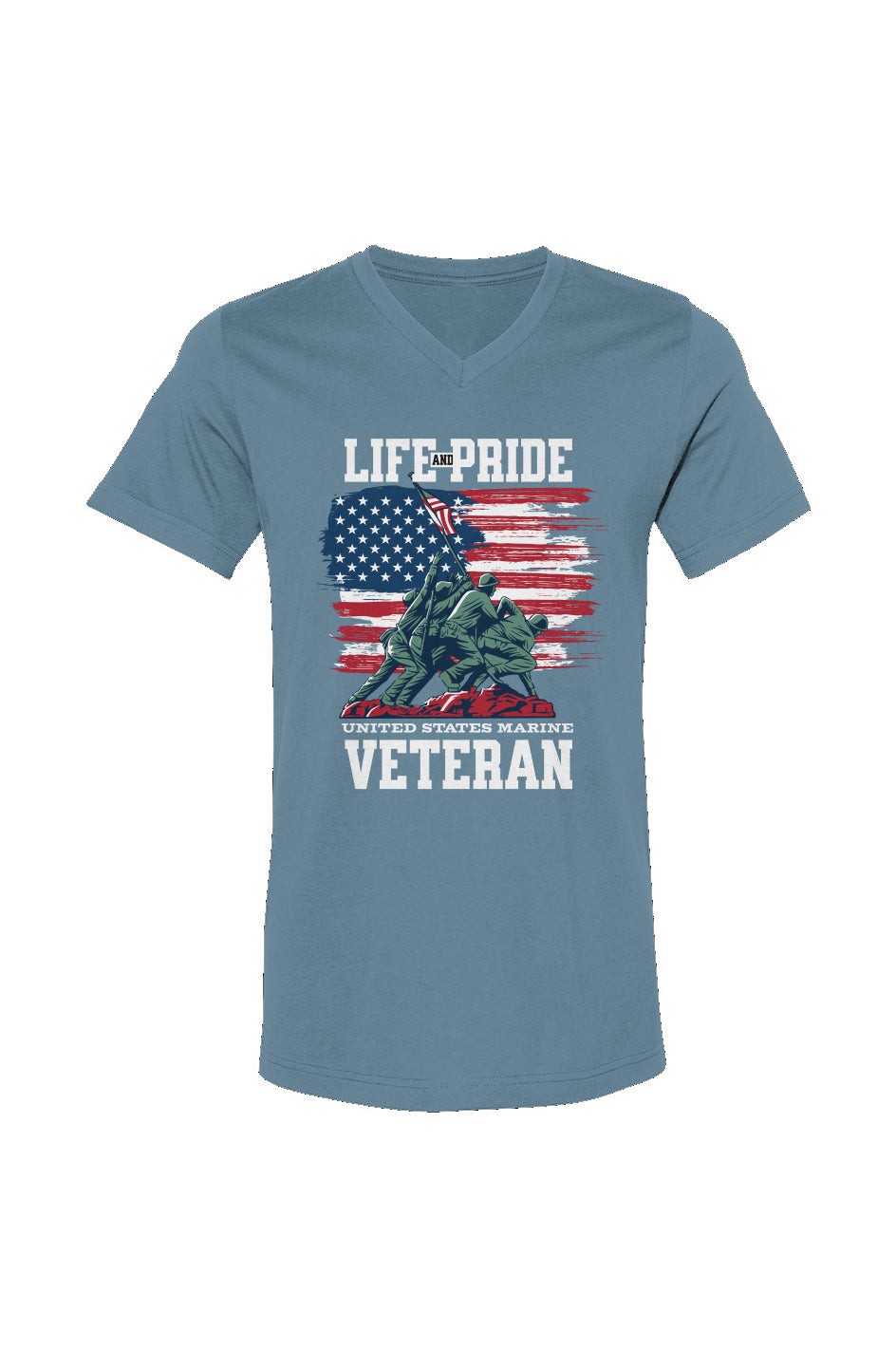 "Life And Pride United States Marine Veteran" Unisex Fit 